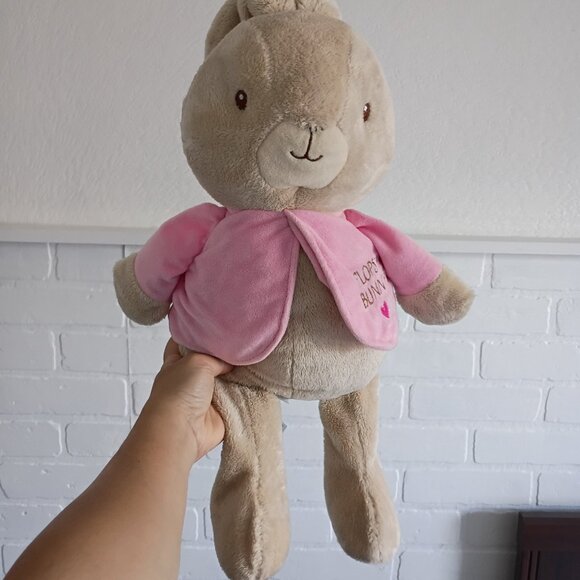 Peter Rabbit Flopsy Bunny Easter Plush Stuffed Animal Pink Jacket Beatrix Potter - Picture 7 of 7